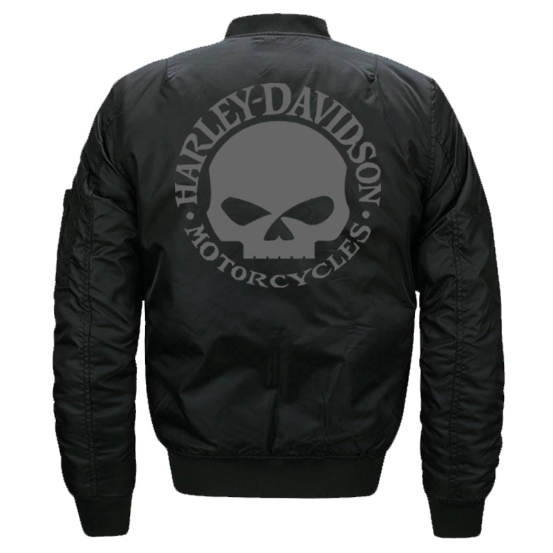 H D Skull Logo Bomber Jacket – xroder