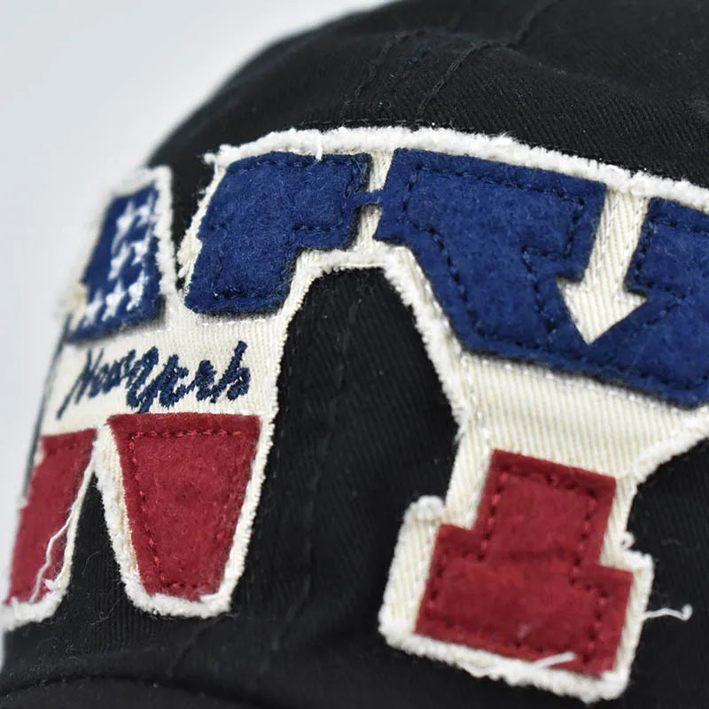 Retro-style New York letter Baseball Cap