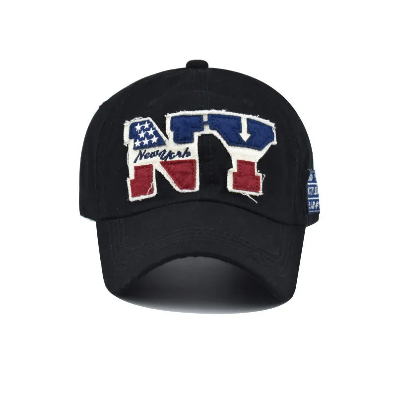 Retro-style New York letter Baseball Cap