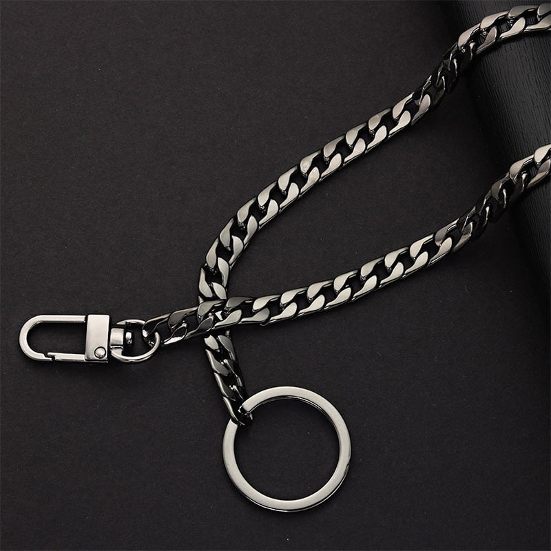 Metal Wallet Belt Chain Anti-lost Keychain