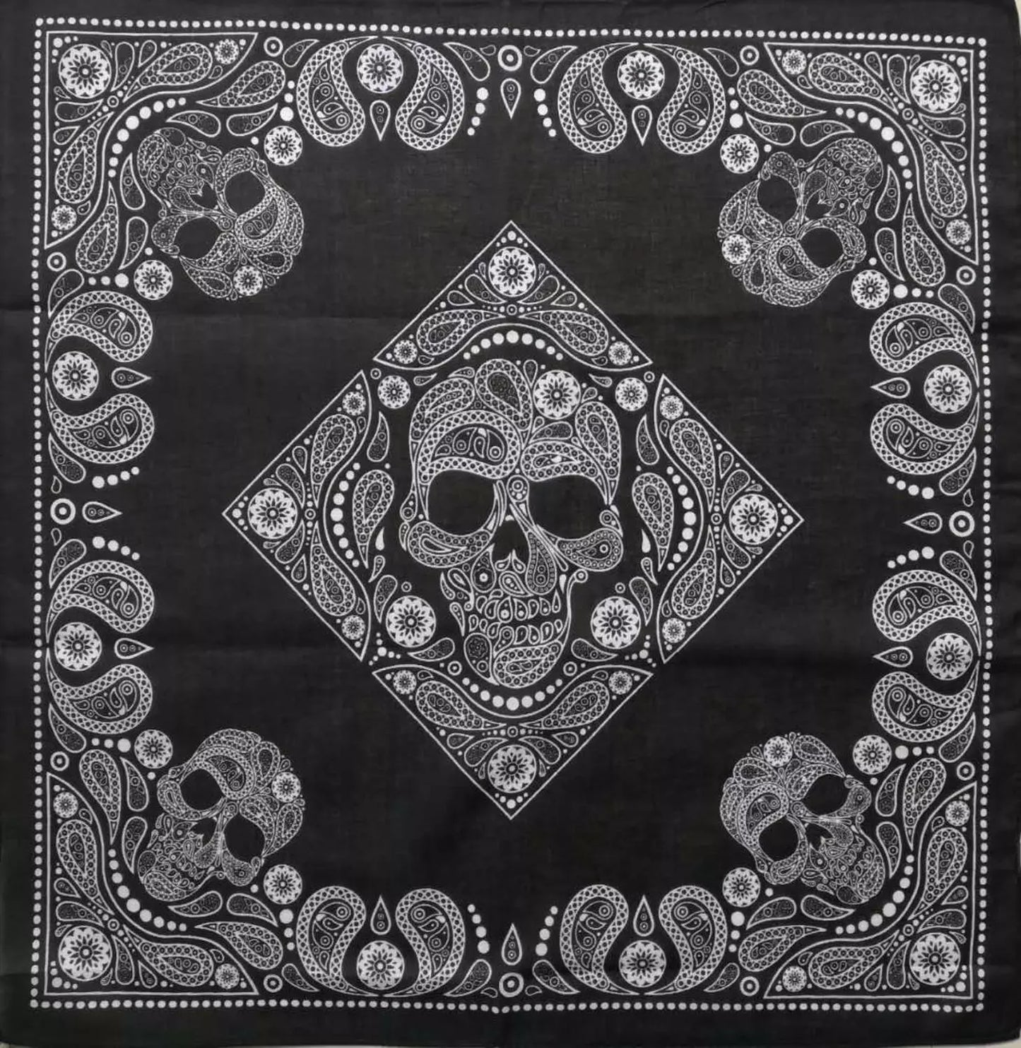 Colorful Printed Skull Cotton Bandana