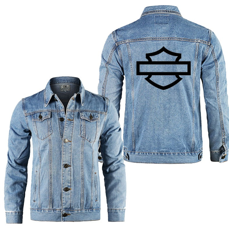 H D Basic Logo Denim Jacket