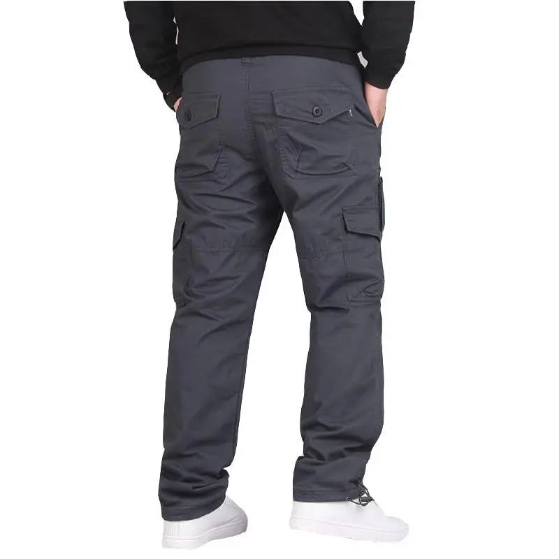 Winter Fleece Thick Warm  Baggy Cargo Pants