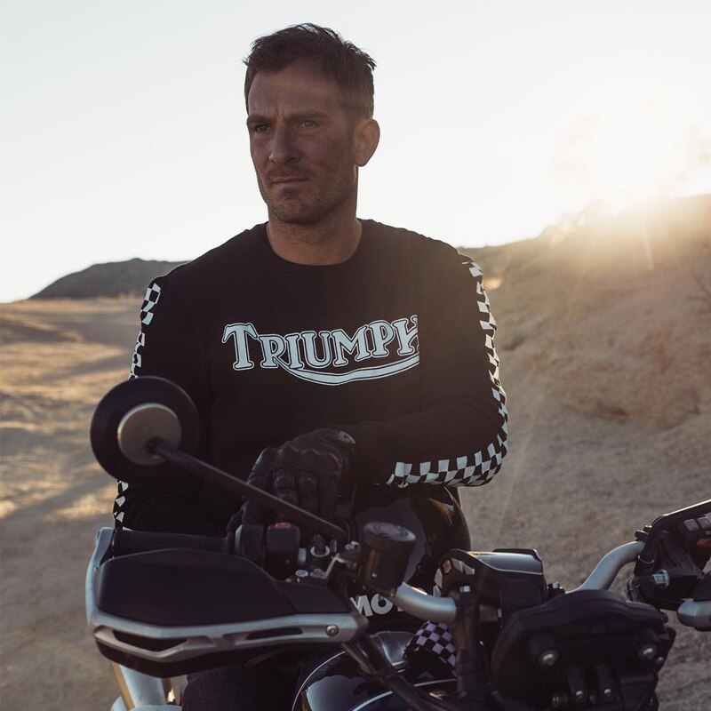 Triumph Logo Design Motorcycle Full Sleeve T-shirts