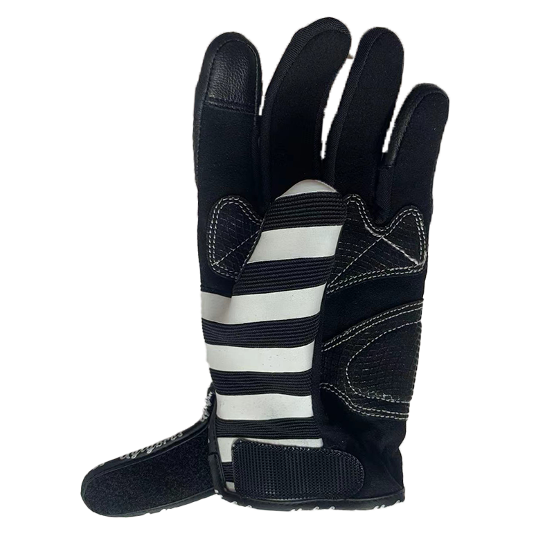 Striped Pattern Motorcycle Gloves