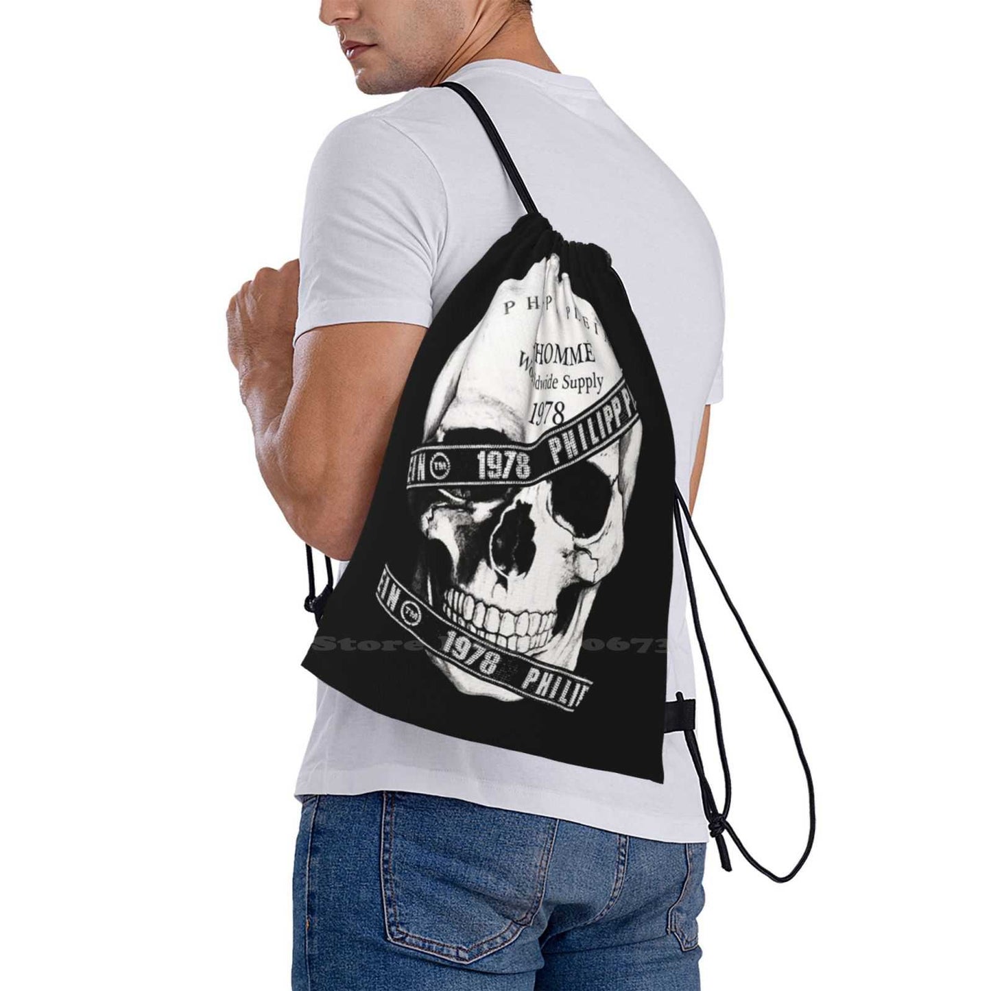 Black Skull Backpack