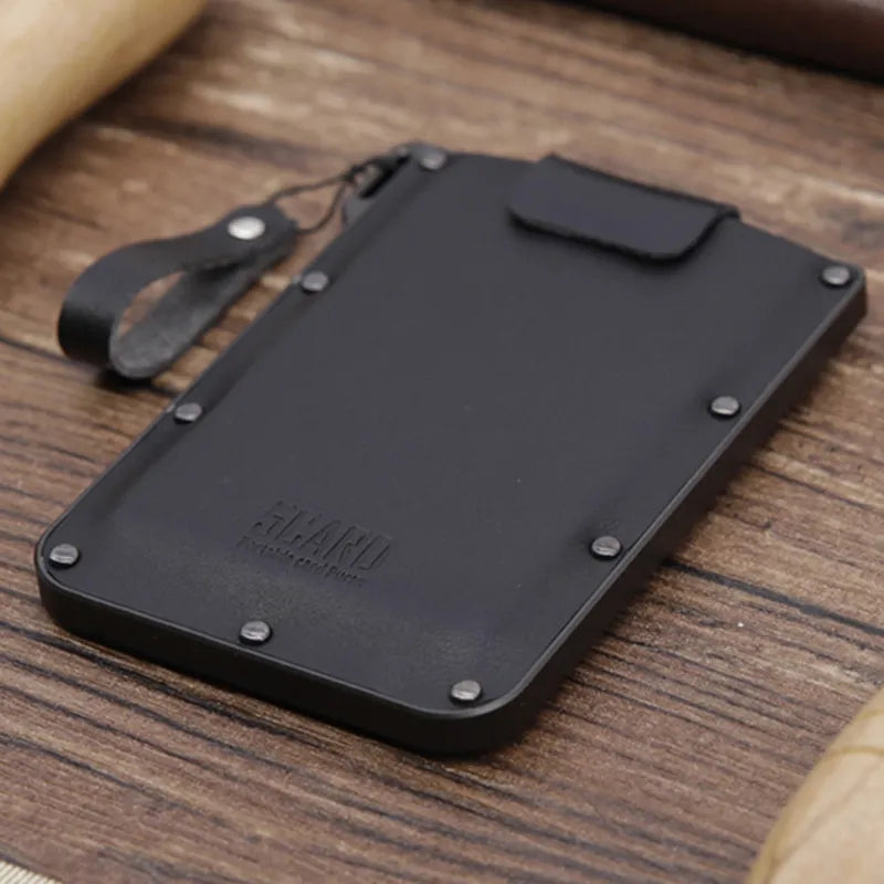 Genuine Leather Anti Rfid Credit Card Holder