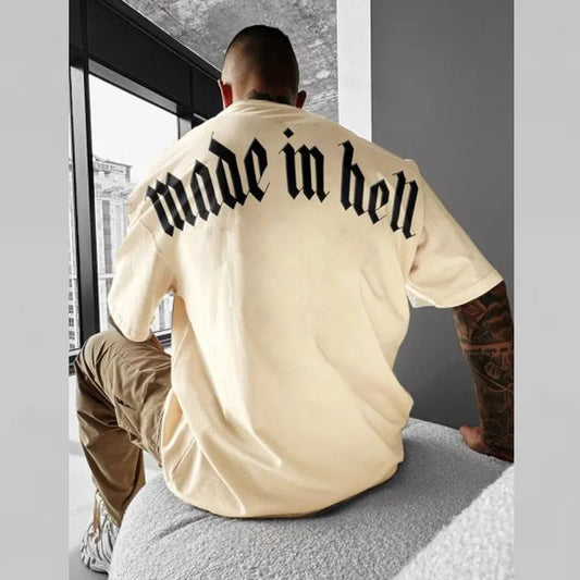 Made In Hell Oversized Short Sleeve O Neck T-Shirt