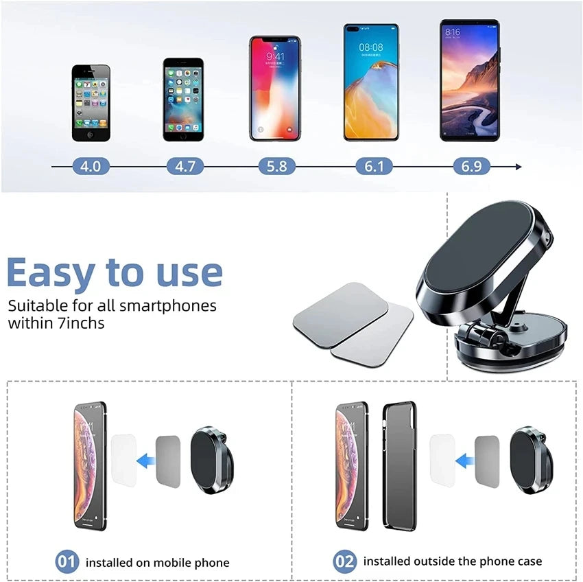 Rotatable Magnetic Car Phone Holder Magnet