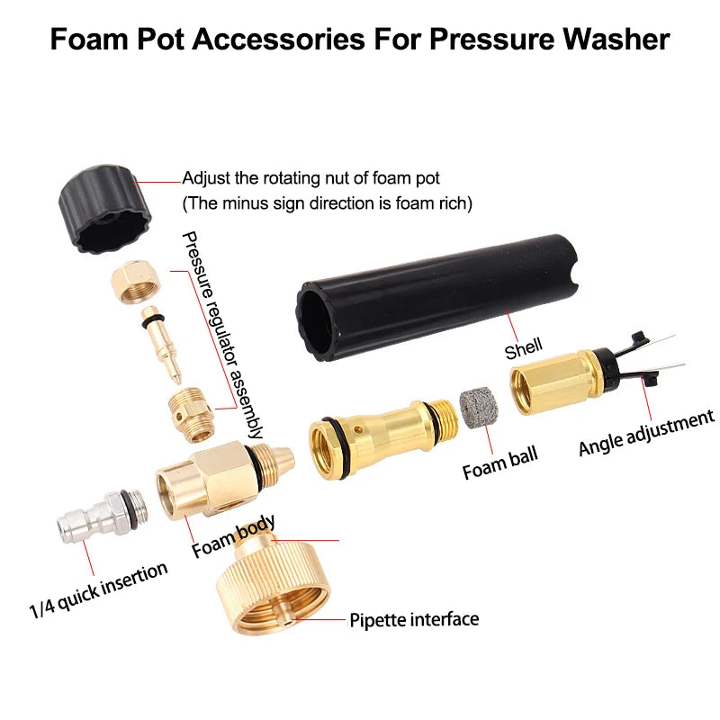 High Pressure Washer Gun Snow Foam Lance