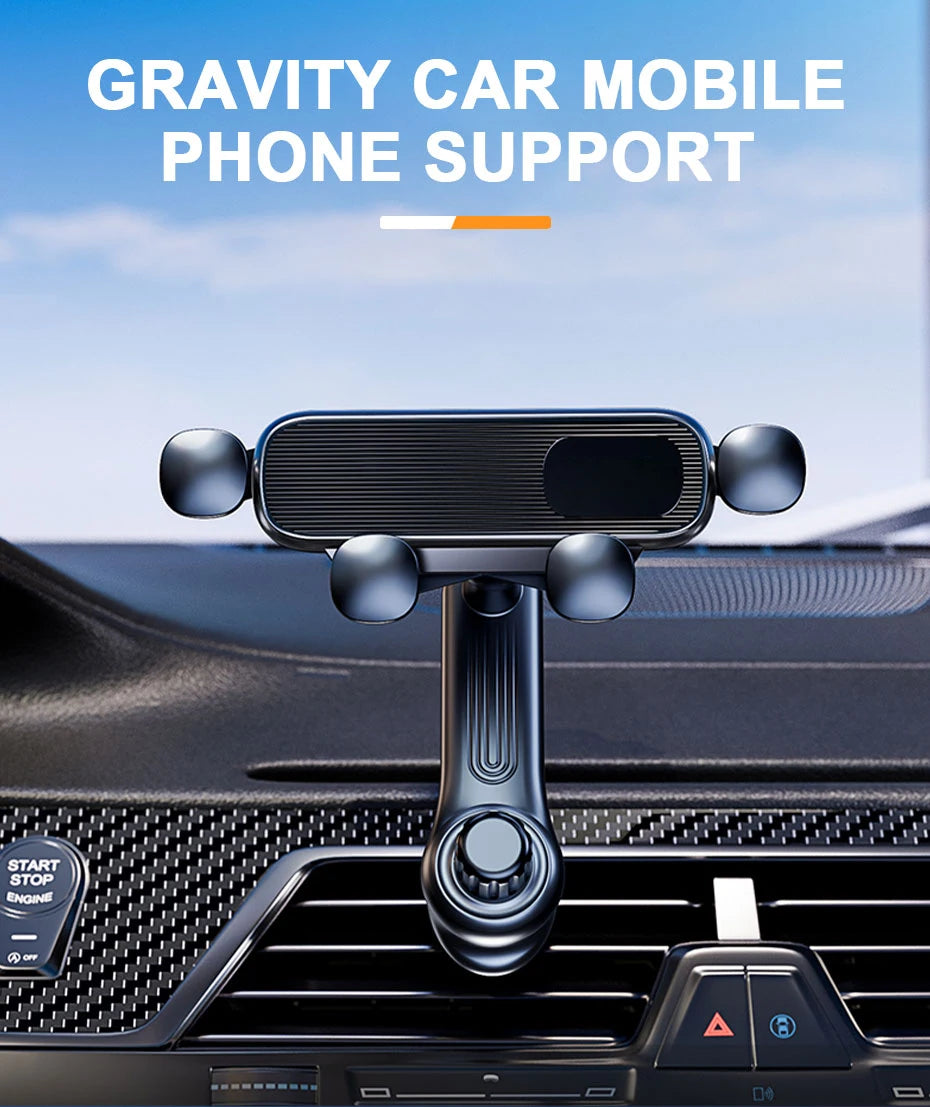 Gravity Car Phone Holder  Mount 360-Degree