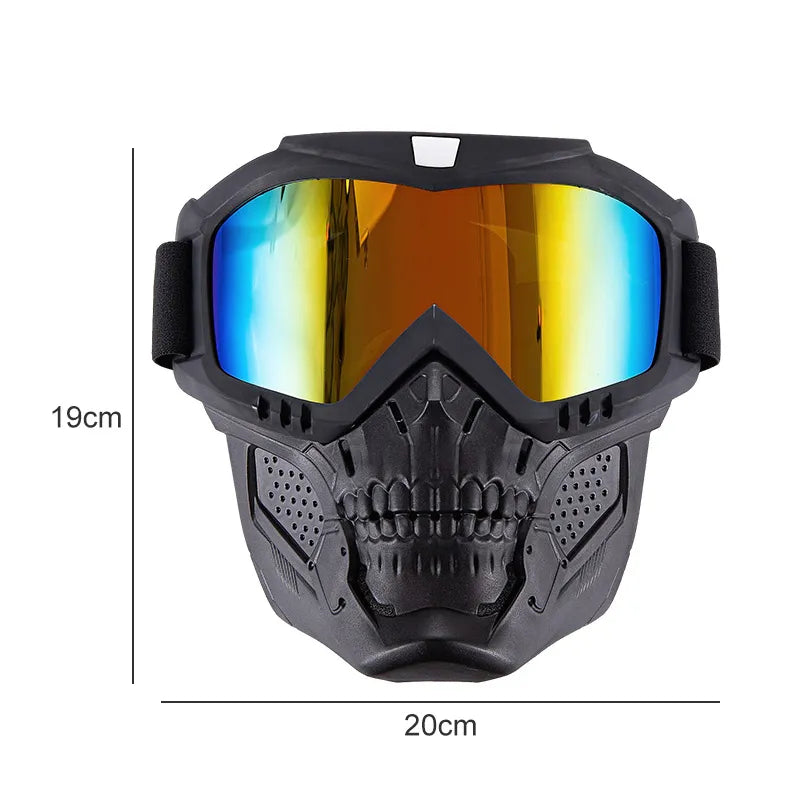 Motorcycle Goggles Anti-ultraviolet Dust-proof Skull Mask