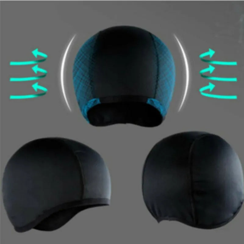2 Piece Motorcycle Helmet Inner Quick Dry Breathable Cap