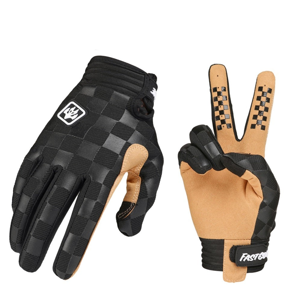 Retro Look Motorcycle Gloves