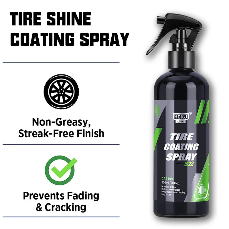 Long Lasting Tire High Gloss Easy Application Cleaner Coating
