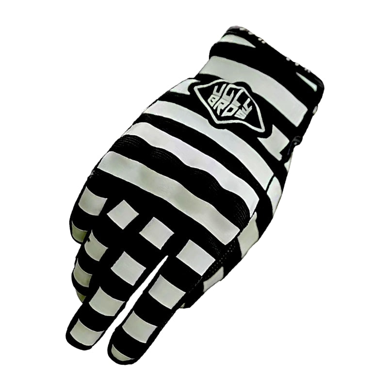 Striped Pattern Motorcycle Gloves