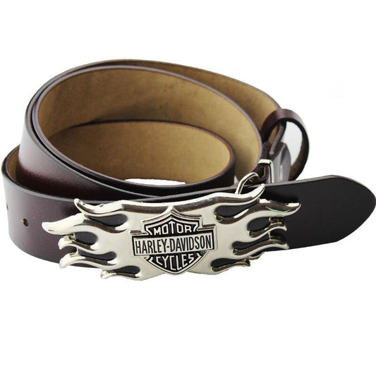 Genuine Leather H D Logo Belt