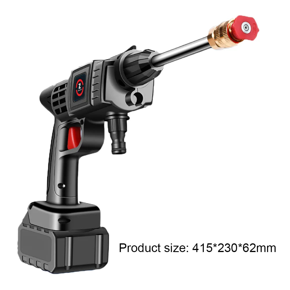 200W 50Bar Cordless High Pressure Car Washer Spray Water Gun