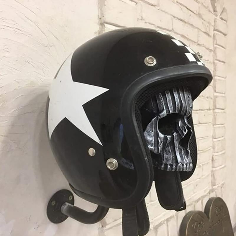 Motorcycle Skull Helmet Holder