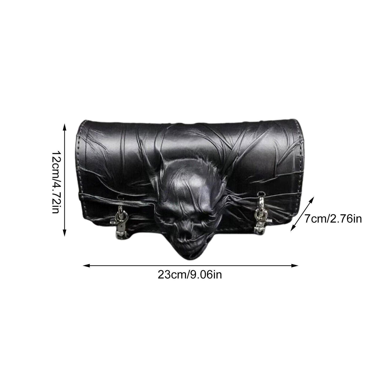 Skull Motorcycle Fork Saddle Bag