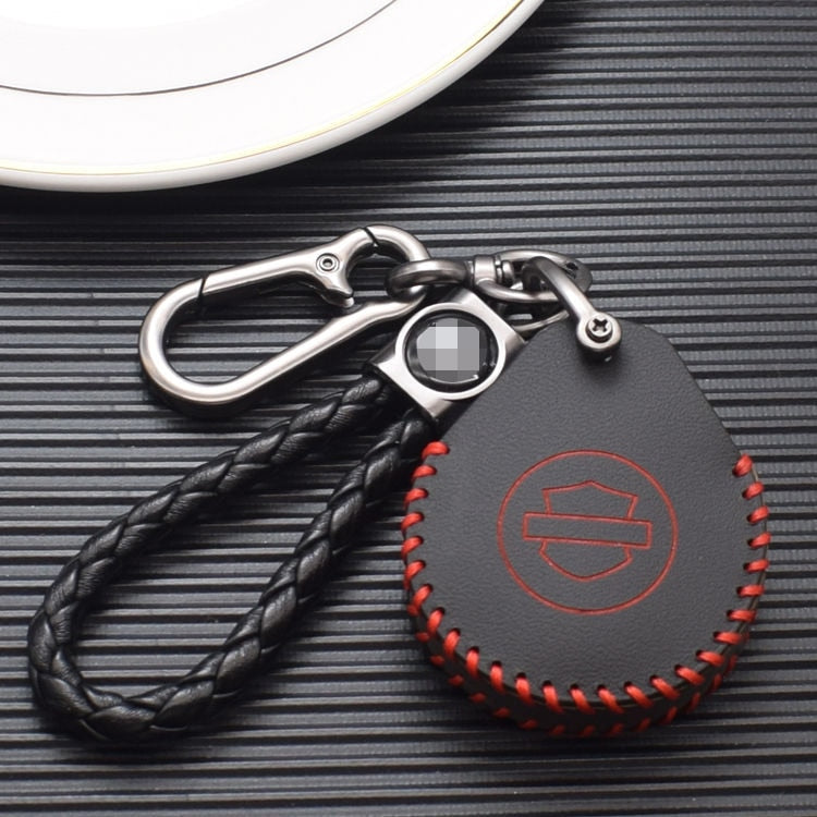 Handmade Genuine Leather Smart Key Case for H D Motorcycles