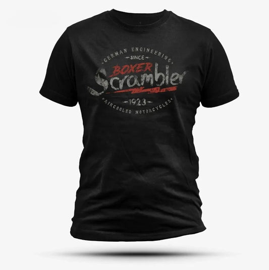 Black Boxer Scrambler Cotton T-Shirt