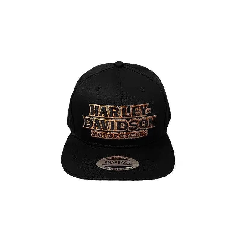 H D Baseball Embroidered Motorcycle Premium Cap