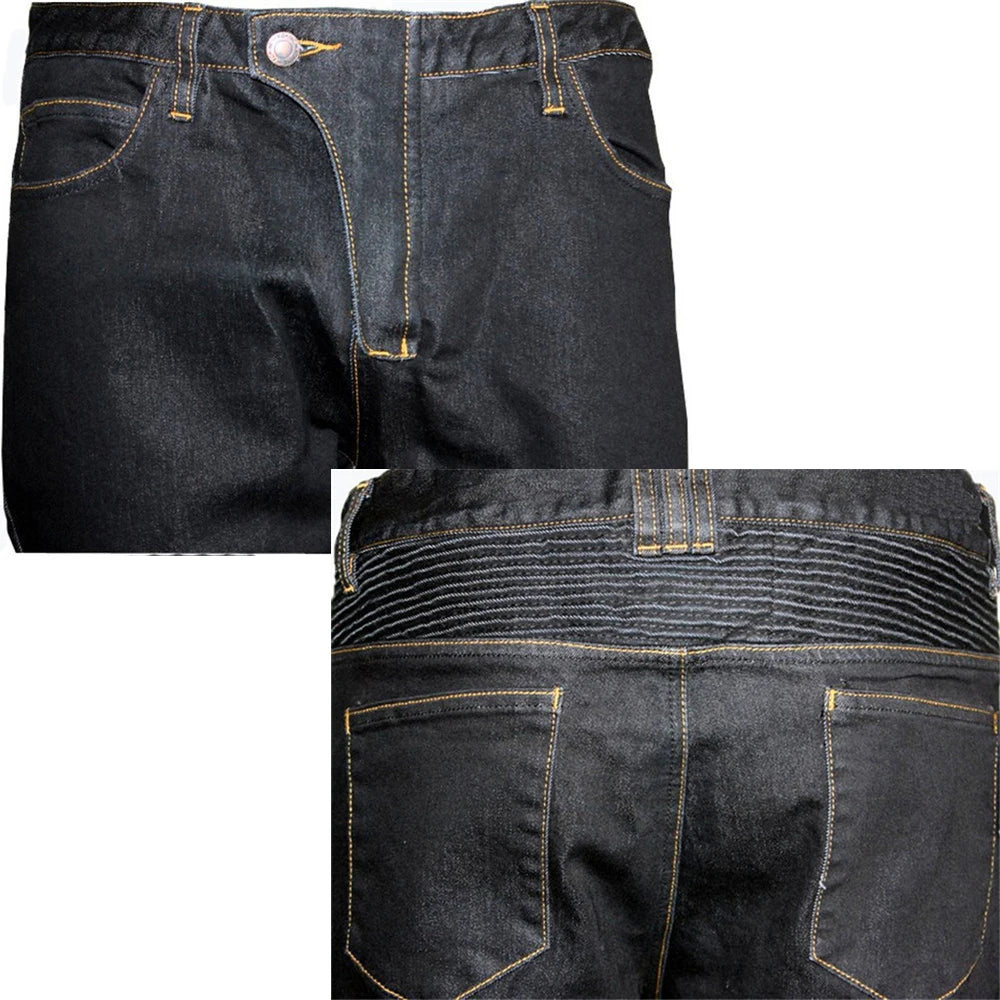 Motorcycle Riding Jeans with Knee Hip Pads