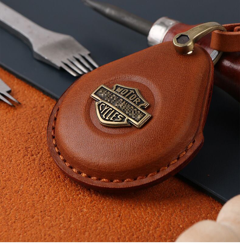 Genuine Leather Key Case for H D Motorcycle