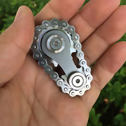 Metal Sprocket Bike Chain Gear Fidget Spinner