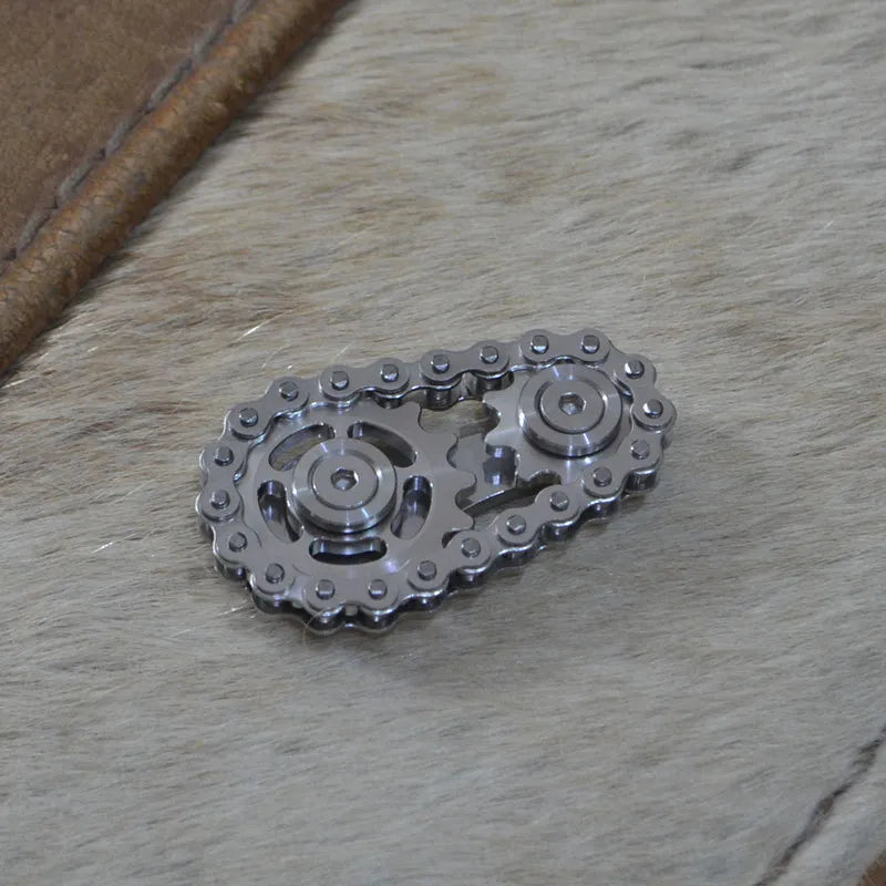 Metal Sprocket Bike Chain Gear Fidget Spinner