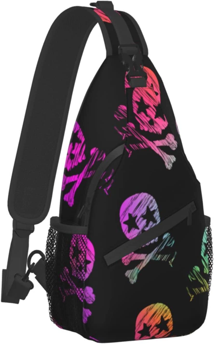 Skull Crossbody Sling Backpack