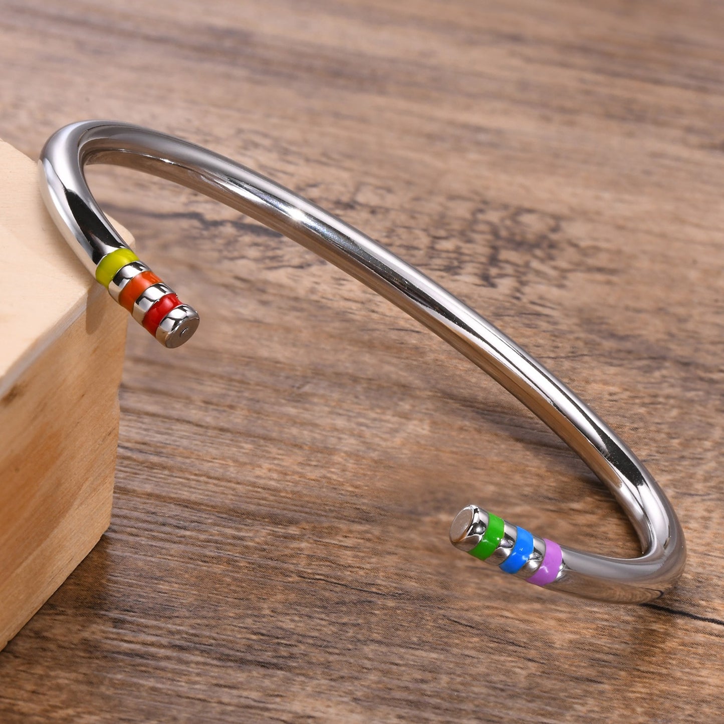 LGBTQ Pride Cuff Bangle Bracelets