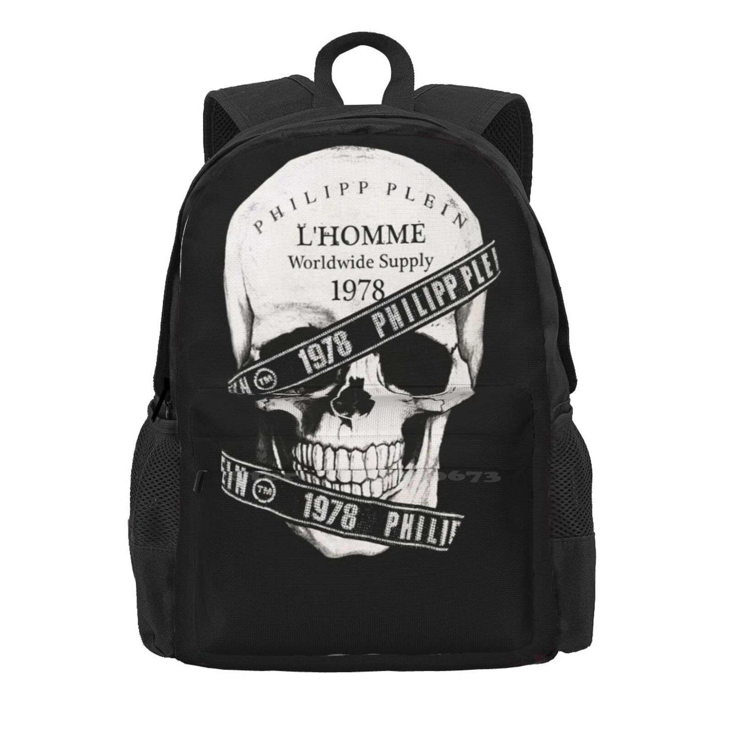 Black Skull Backpack