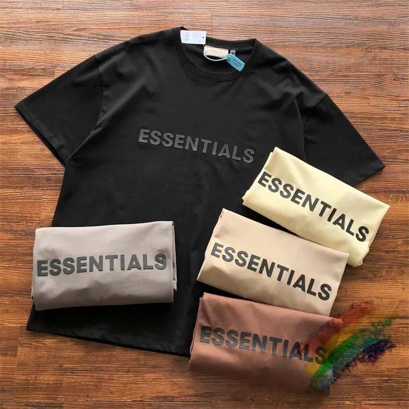 Oversized Essentials 3D Letter Logo T Shirt