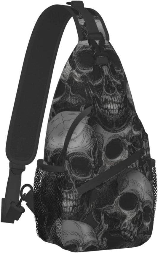 Skull Crossbody Sling Backpack