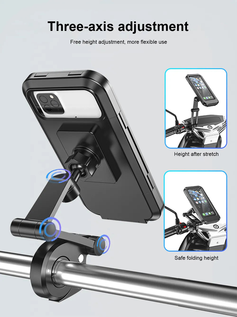 Waterproof Universal Motorcycle Mobile Phone Holder