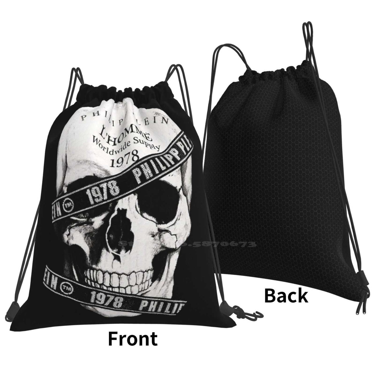 Black Skull Backpack