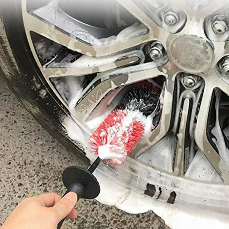 Car Wheel Cleaning Brush With Long Handle