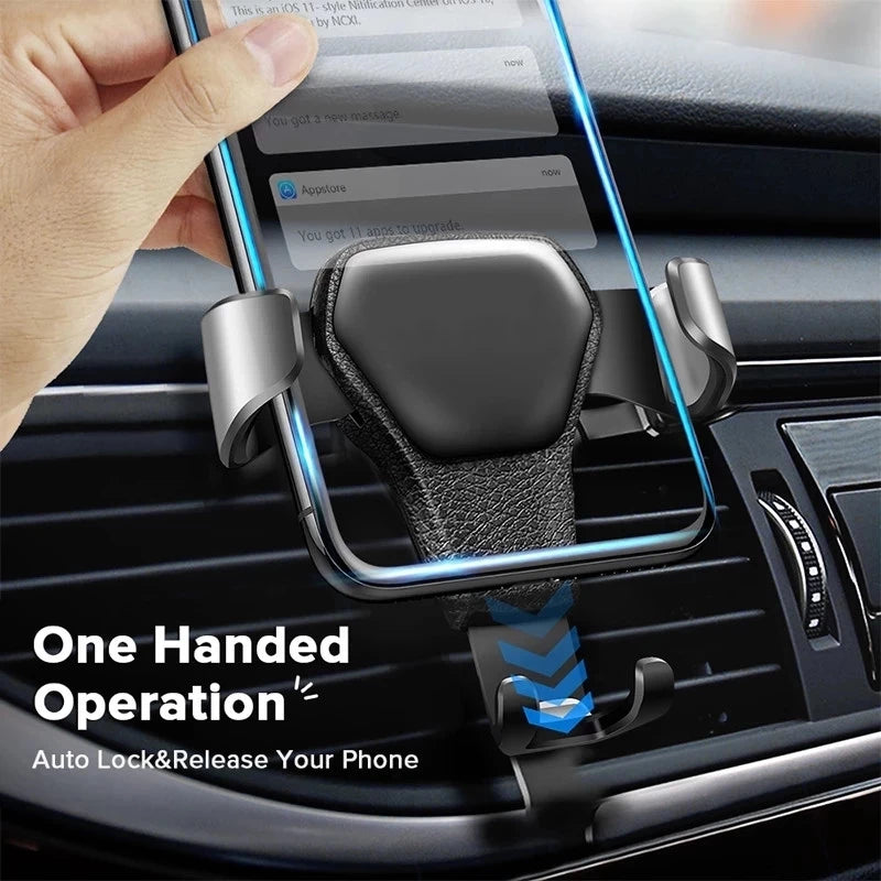 Gravity Air Vent Clip Mount Car Mobile Phone Holder