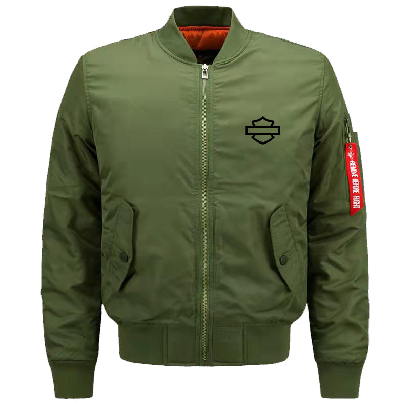 H D Outline Logo Bomber Jacket