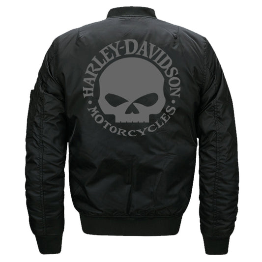 H D Skull Logo Bomber Jacket