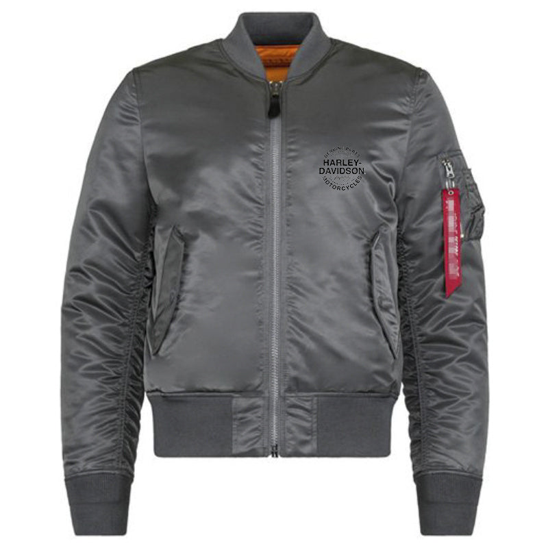 H D Genuine  Logo Bomber Jacket