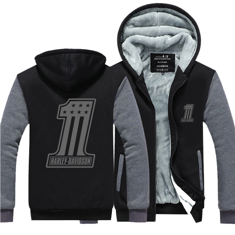 H D One Logo Warm Fleece Hoodie