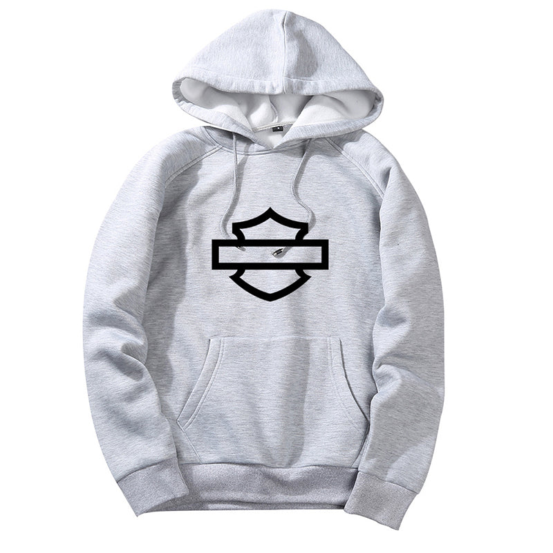 H D Outline Logo Cotton Hoodie