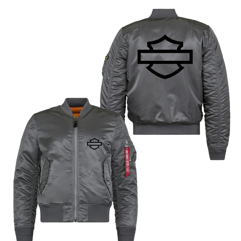 H D Outline Logo Bomber Jacket