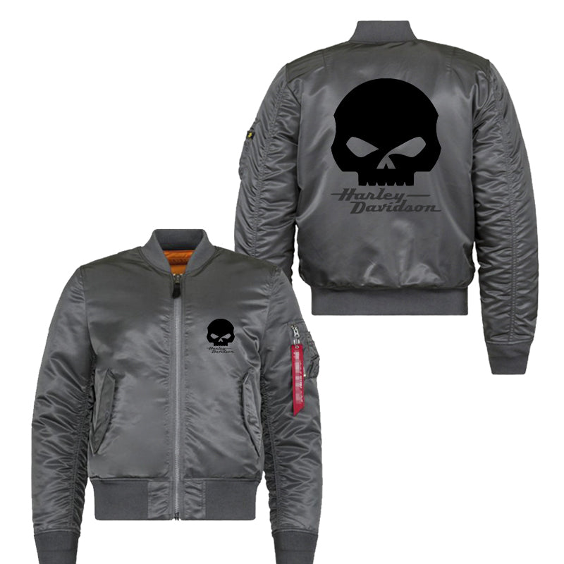 Punk Skull H D Logo Bomber Jacket – xroder