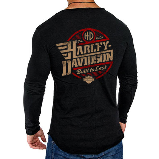 H D Build Logo Long Sleeve T Shirt