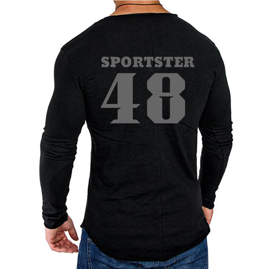 H D 48 Logo Long Sleeve T Shirt