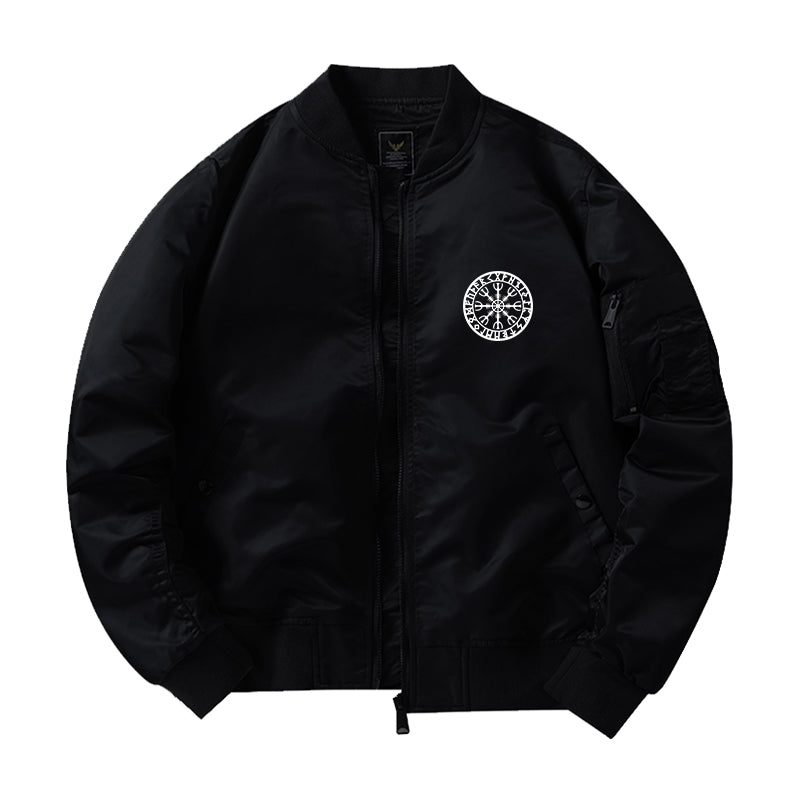 Viking Design Flying Zipper Bomber Jacket